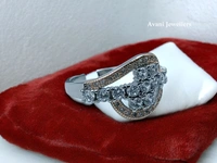 Avani Jewellers Silver Ladies Fancy Ring - 3.48, 13
