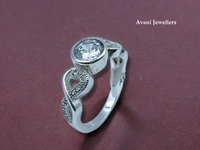 Avani Jewellers Silver Ladies Fancy Ring - 3.08, 10