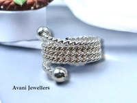 Avani Jewellers Silver Ladies Plain Ring - 6.65, 18