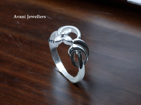 Avani Jewellers Silver Ladies Plain Ring - 2.22, 13