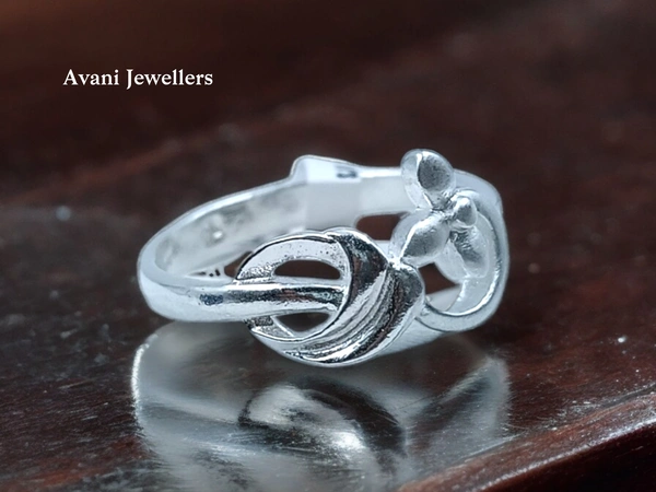 Avani Jewellers Silver Ladies Plain Ring - 2.22, 13