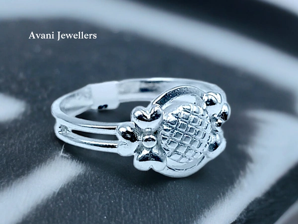 Avani Jewellers Silver Ladies Plain Ring - 2.32, 13