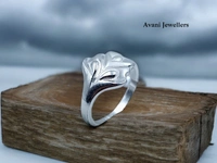 Avani Jewellers Silver Ladies Plain Ring - 2.52, 13