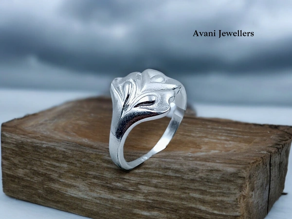Avani Jewellers Silver Ladies Plain Ring - 2.52, 13