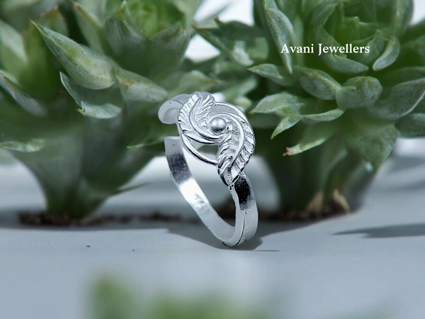 Avani Jewellers Silver Ladies Plain Ring - 2.18, 12