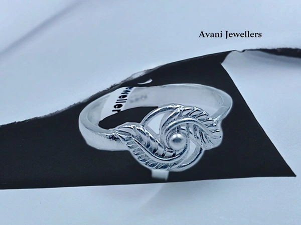 Avani Jewellers Silver Ladies Plain Ring - 2.18, 12
