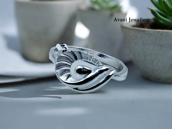 Avani Jewellers Silver Ladies Plain Ring - 2.1, 13