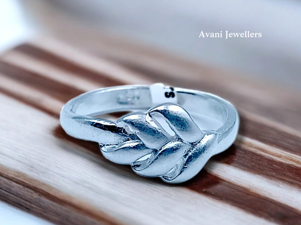 Avani Jewellers Silver Ladies Plain Ring - 2.23, 13