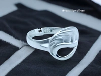 Avani Jewellers Silver Ladies Plain Ring - 2.09, 12