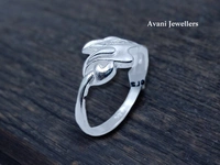 Avani Jewellers Silver Ladies Plain Ring - 2.18, 12