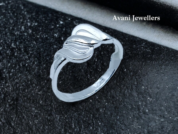 Avani Jewellers Silver Ladies Plain Ring - 2.28, 13