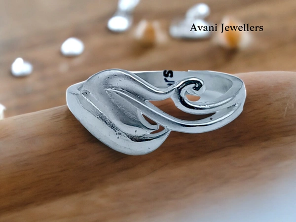 Avani Jewellers Silver Ladies Plain Ring - 2.34, 13