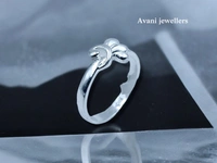 Avani Jewellers Silver Ladies Plain Ring - 2.32, 12