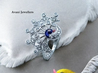 Avani Jewellers Silver Ladies Cocktail Ring - 4.22, 13