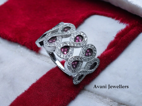 Avani Jewellers Silver Ladies Cocktail Ring - 4.9, 15