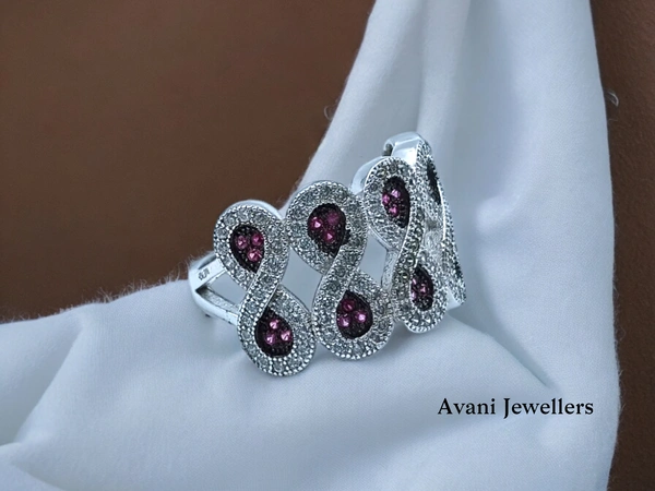 Avani Jewellers Silver Ladies Cocktail Ring - 4.9, 15