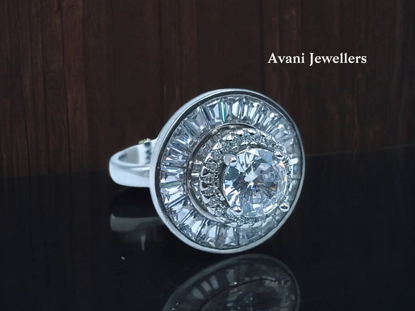 Avani Jewellers Silver Ladies Cocktail Ring - 6.93, 14