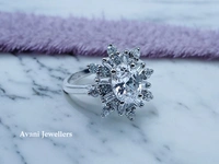 Avani Jewellers Silver Ladies Cocktail Ring - 3.41, 10