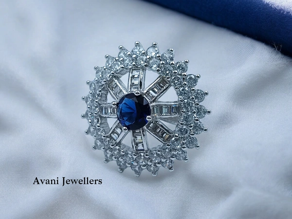 Avani Jewellers Silver Ladies Cocktail Ring - 8.62, 12