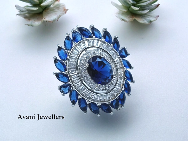 Avani Jewellers Silver Ladies Cocktail Ring - 6.91, 11