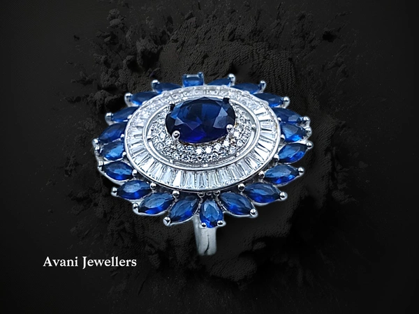 Avani Jewellers Silver Ladies Cocktail Ring - 6.91, 11