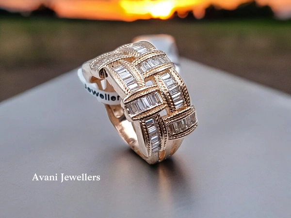 Avani Jewellers Silver Ladies Cocktail Ring - 4.44, 10