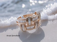 Avani Jewellers Silver Ladies Cocktail Ring - 4.44, 10