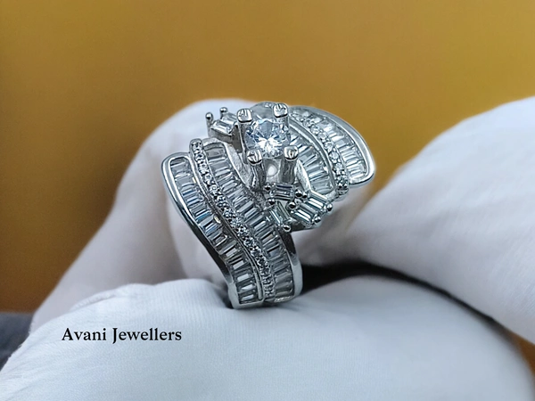 Avani Jewellers Silver Ladies Cocktail Ring - 8.53, 16