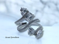 Avani Jewellers Silver Ladies Cocktail Ring - 4.92, 19