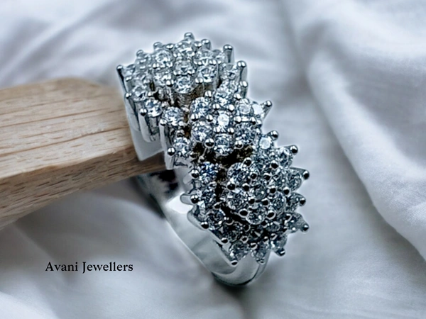 Avani Jewellers Silver Ladies Cocktail Ring - 5.18, 14