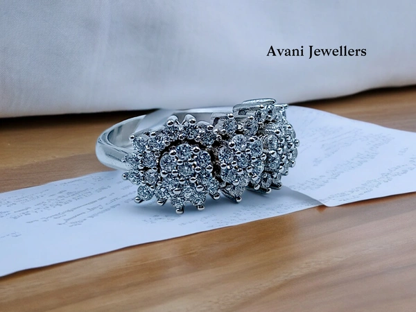 Avani Jewellers Silver Ladies Cocktail Ring - 5.18, 14