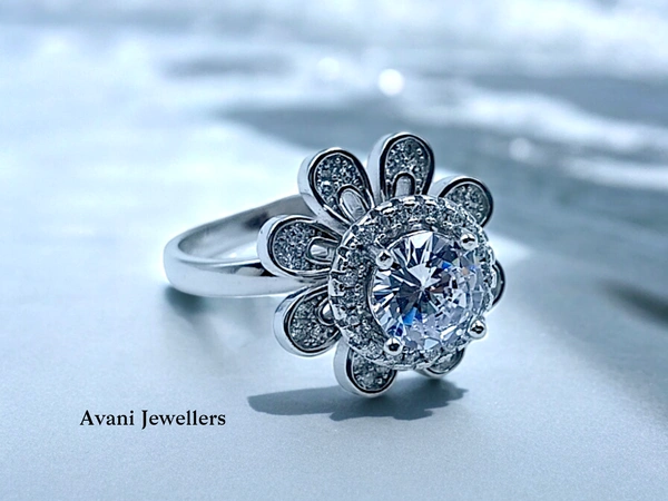 Avani Jewellers Silver Ladies Cocktail Ring - 5.57, 18