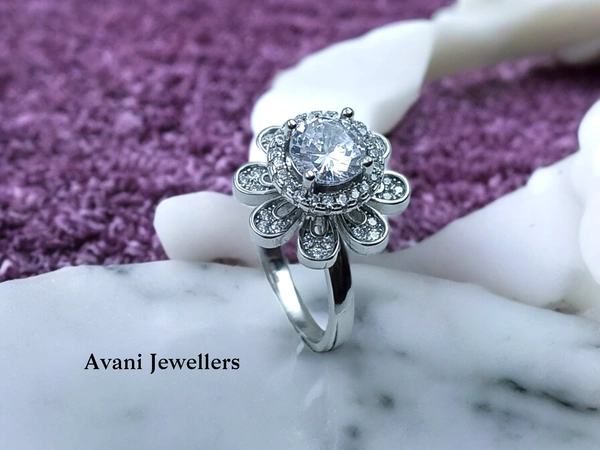 Avani Jewellers Silver Ladies Cocktail Ring - 5.57, 18