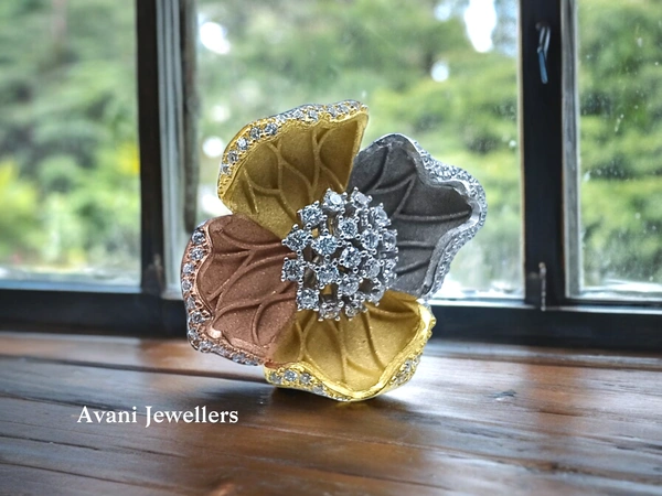 Avani Jewellers Silver Ladies Cocktail Ring - 10.45, 10