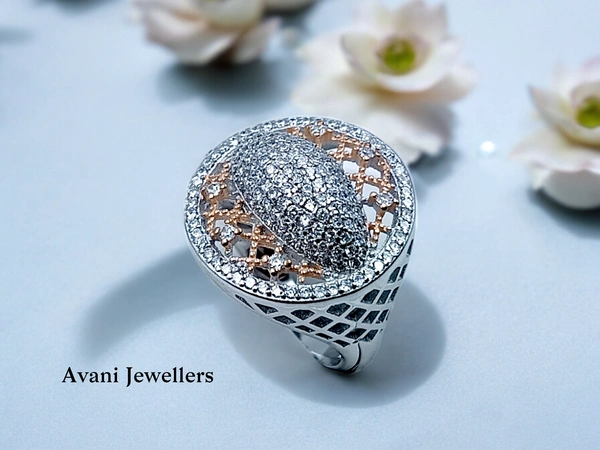 Avani Jewellers Silver Ladies Cocktail Ring - 7.14, 19