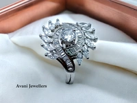 Avani Jewellers Silver Ladies Cocktail Ring - 5.44, 20