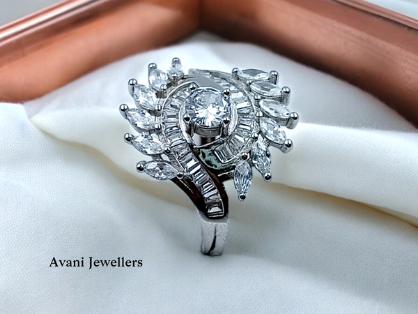 Avani Jewellers Silver Ladies Cocktail Ring - 5.44, 20