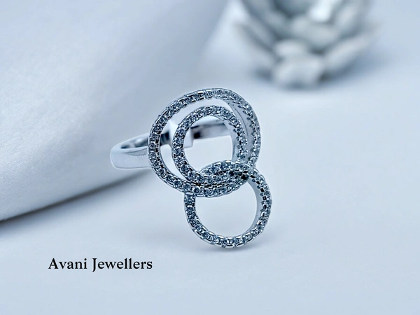 Avani Jewellers Silver Ladies Cocktail Ring - 4.29, 13
