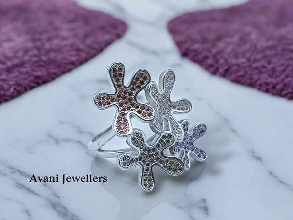 Avani Jewellers Silver Ladies Cocktail Ring - 8.67, 16