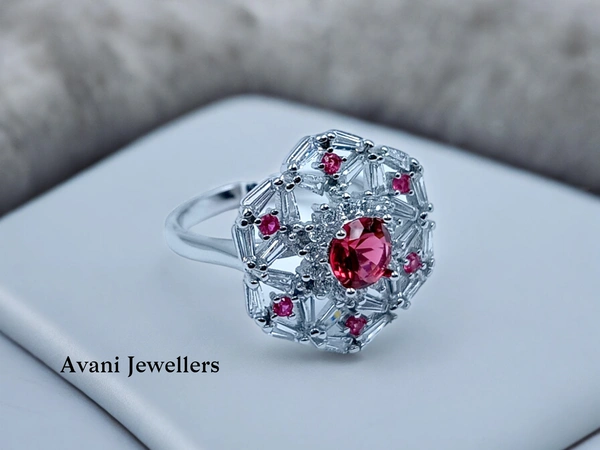 Avani Jewellers Silver Ladies Cocktail Ring - 4.86, 14
