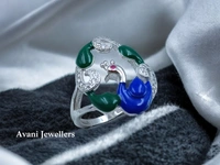 Avani Jewellers Silver Ladies Cocktail Ring - 4.83, 17