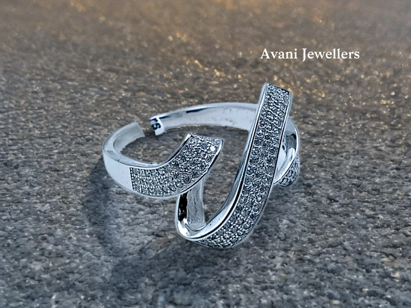 Avani Jewellers Silver Ladies Cocktail Ring - 4.67, 19