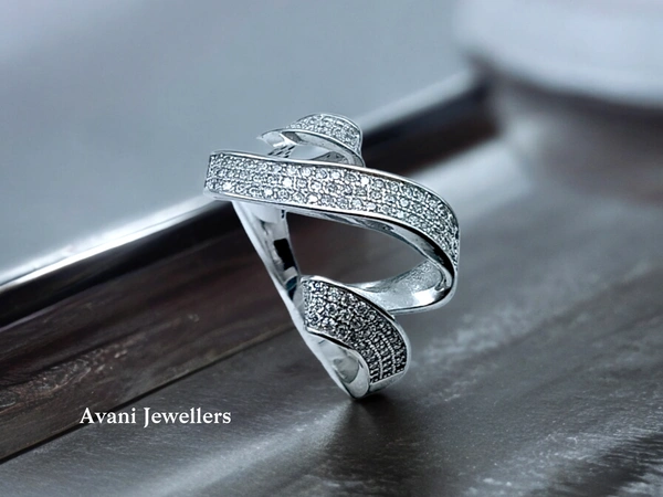 Avani Jewellers Silver Ladies Cocktail Ring - 4.67, 19