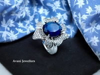 Avani Jewellers Silver Ladies Cocktail Ring - 6.92, 15