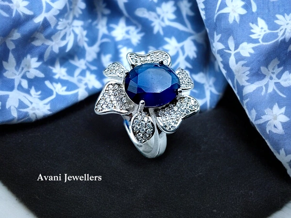 Avani Jewellers Silver Ladies Cocktail Ring - 6.92, 15