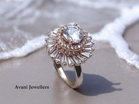 Avani Jewellers Silver Ladies Cocktail Ring - 5.9, 12