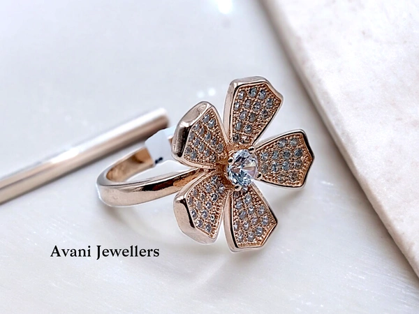 Avani Jewellers Silver Ladies Cocktail Ring - 5.65, 10