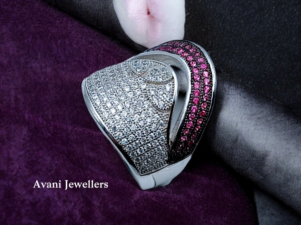 Avani Jewellers Silver Ladies Cocktail Ring - 9.89, 13