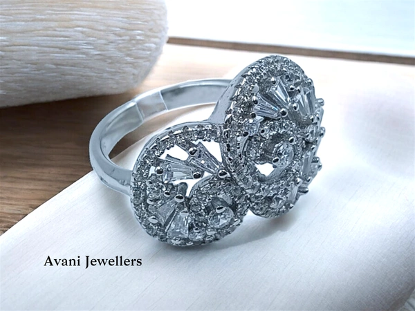 Avani Jewellers Silver Ladies Cocktail Ring - 6.04, 15