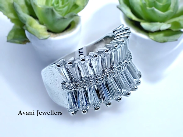 Avani Jewellers Silver Ladies Cocktail Ring - 7.94, 11